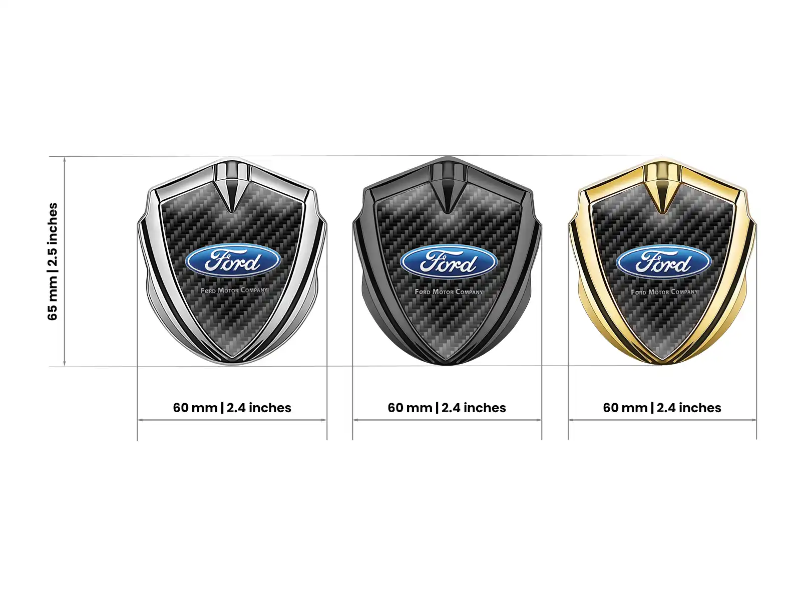 Ford Emblem Auto Abzeichen Renn Design Glänzend Finish